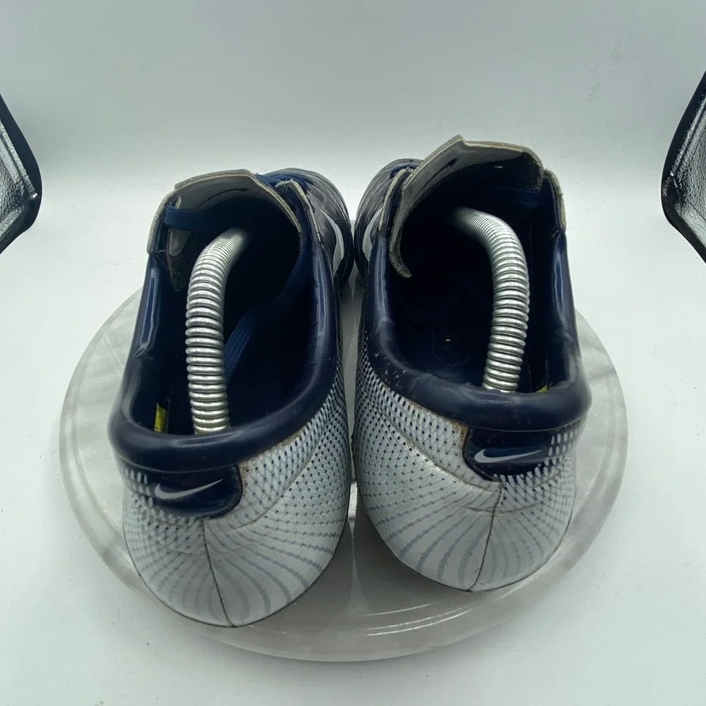 Nike Mens Soccer Cleats Mercurial Vapor IX FG Navy Blue White Athletic Shoes
